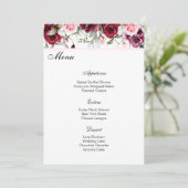 Kaart van het Wedding Menu (Staand voorkant)