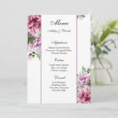 Kaart van het Wedding Menu (Staand voorkant)