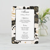 Kaart van het Wedding Menu (Staand voorkant)