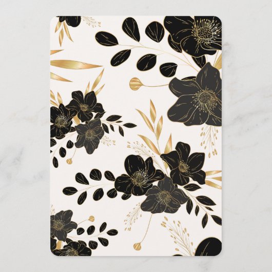 Kaart van het Wedding Menu (Achterkant)