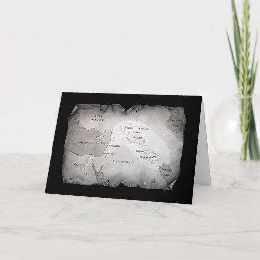 KAART VAN HET Wenskaart VAN MESOPOTAMIA (Voorkant)