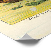  kaart van het wereldecosysteem met foto's (1893) poster (Hoek)