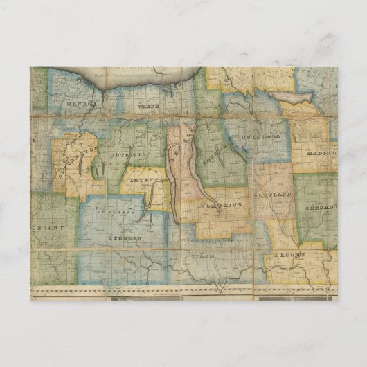Kaart van het Westerne deel van de staat New York (Voorkant)
