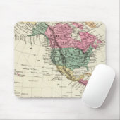 Kaart van het Westerne halfrond Muismat (Met muis)