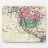 Kaart van het Westerne halfrond Muismat (Voorkant)