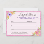 Kaart van het whimsical Florence Rozen Pink Cadeau (Achterkant)