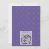 Kaart van het Word-zoekspel met Floral Violet Vrij (Achterkant)