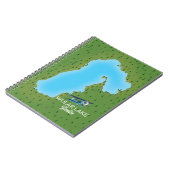 Kaart van het Wulaire meer India Notitieboek (Linkerzijde)