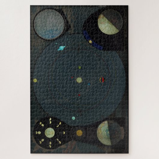  kaart van het zonnestelsel (1887) legpuzzel (Verticaal)
