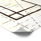 Kaart van het Zuid-Amerikaanse Poster (Hoek)