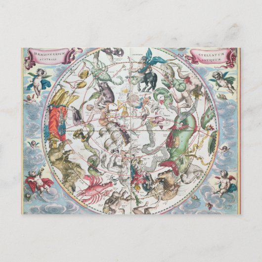 Kaart van het zuidelijk halfrond 2 (Voorkant)