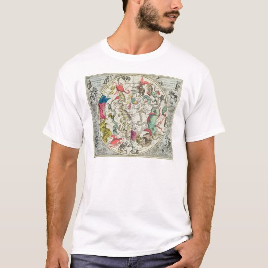 Kaart van het zuidelijk halfrond t-shirt (Voorkant)