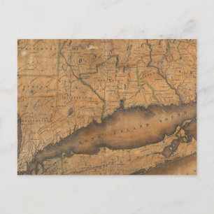 Kaart van het zuidelijke deel van de staat New Yor