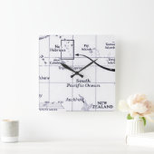 Kaart van het zuidelijke deel van de Stille Oceaan Vierkante Klok (Huis)