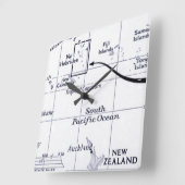 Kaart van het zuidelijke deel van de Stille Oceaan Vierkante Klok (Hoek)