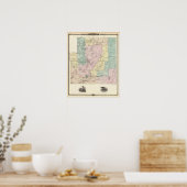 Kaart van het zuidelijke deel van het district Chi Poster (Keuken)