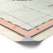  kaart van het zuidoosten van de Verenigde Staten  Poster (Hoek)