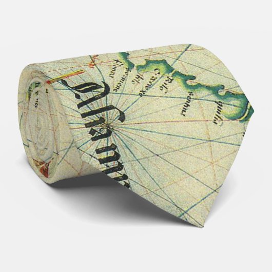  kaart van het zwarte Zee (1559) Stropdas (Opgerold)