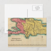 Kaart van hispaniola of sint-Domingo (Voorkant / Achterkant)