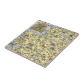 Kaart van historisch Ierland Tegeltje (Zijkant)