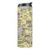 Kaart van historisch Ierland Thermosbeker (Gedraaid links)