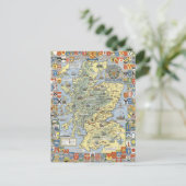 Kaart van historisch Schotland (Staand voorkant)