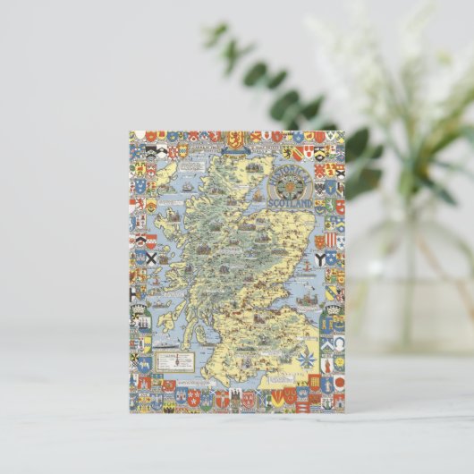 Kaart van historisch Schotland (Staand voorkant)