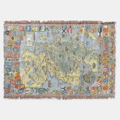 Kaart van historisch Schotland Deken (Voorkant)