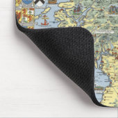 Kaart van historisch Schotland Muismat (Hoek)