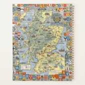 Kaart van historisch Schotland Planner (Achterkant)