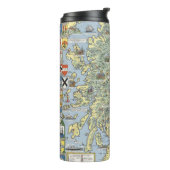 Kaart van historisch Schotland Thermosbeker (Gedraaid links)