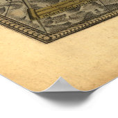 Kaart van Holland 1570 - Abraham Ortelius Poster (Hoek)