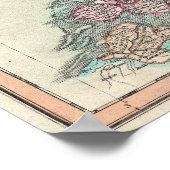 Kaart van Holland 1799 - van John Cary Poster (Hoek)