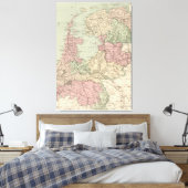 kaart van Holland (1873) Canvas Afdruk (Insitu (Slaapkamer))