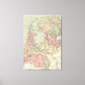  kaart van Holland (1873) Canvas Afdruk (Voorkant)