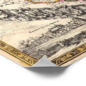 Kaart van Holland Poster (Hoek)