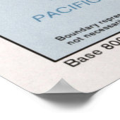 Kaart van Honduras (1985) Latijns-Amerikaanse land Poster (Hoek)