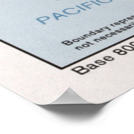 Kaart van Honduras (1985) Latijns-Amerikaanse land Poster (Hoek)