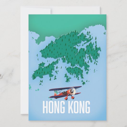 Kaart van Hong Kong (Voorkant)