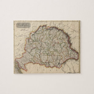 kaart van Hongarije (1817) Legpuzzel