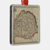  kaart van Hongarije (1817) Metalen Ornament (Rechts)