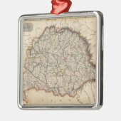  kaart van Hongarije (1817) Metalen Ornament (Links)