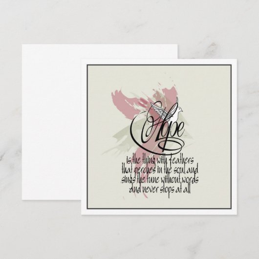 Kaart van hoop (Voorkant / Achterkant)