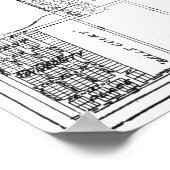 kaart van Houston (1920) Poster (Hoek)