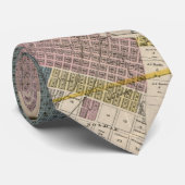  kaart van Houston Texas (1895) Stropdas (Opgerold)