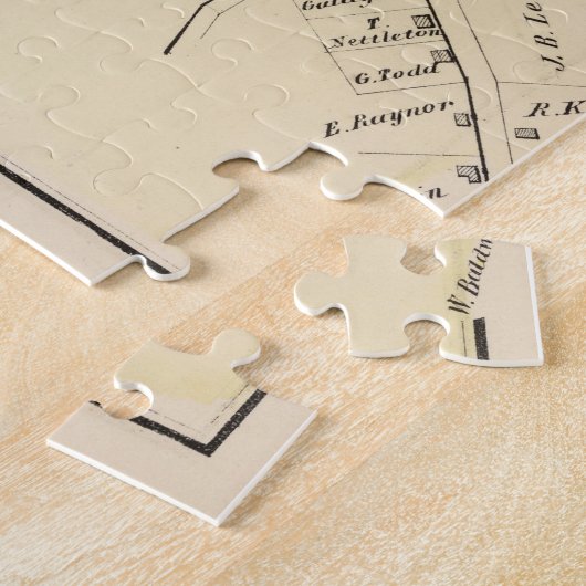  kaart van Huntington NY (1873) Legpuzzel (Zijkant)