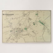  kaart van Huntington NY (1873) Legpuzzel (Horizontaal)