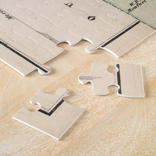  kaart van Huntington NY (1873) Legpuzzel (Zijkant)