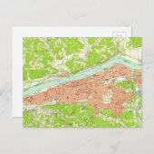  kaart van Huntington West Virginia (1957) (Voorkant / Achterkant)