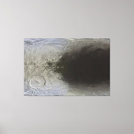 Kaart van Iapetus Canvas Afdruk